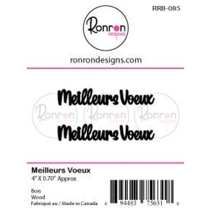RONRON DESIGNS RONRON DESIGNS MEILLEURS VOEUX WOOD PIECES