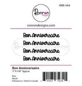 RONRON DESIGNS RONRON DESIGNS BON ANNIVERSAIRE WOOD PIECES