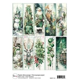 RONRON DESIGNS RONRON DESIGNS NOËL EN VERT RICE PAPER