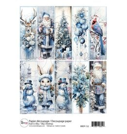 RONRON DESIGNS RONRON DESIGNS NOËL EN BLEU RICE PAPER