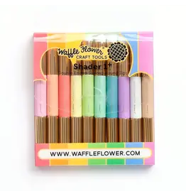 WAFFLE FLOWER WAFFLE FLOWER SHADER BRUSH 1+ DOUBLE ENDED RAINBOW PACK 10/PK