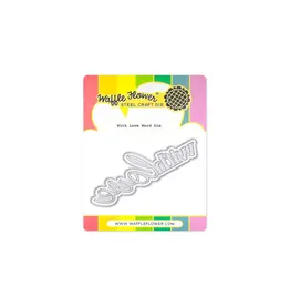 WAFFLE FLOWER WAFFLE FLOWER WITH LOVE WORD DIE SET