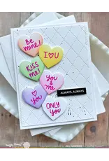 WAFFLE FLOWER WAFFLE FLOWER SHAPE OF MY HEART CLEAR STAMP SET