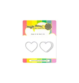 WAFFLE FLOWER WAFFLE FLOWER SHAPE OF MY HEART DIE SET