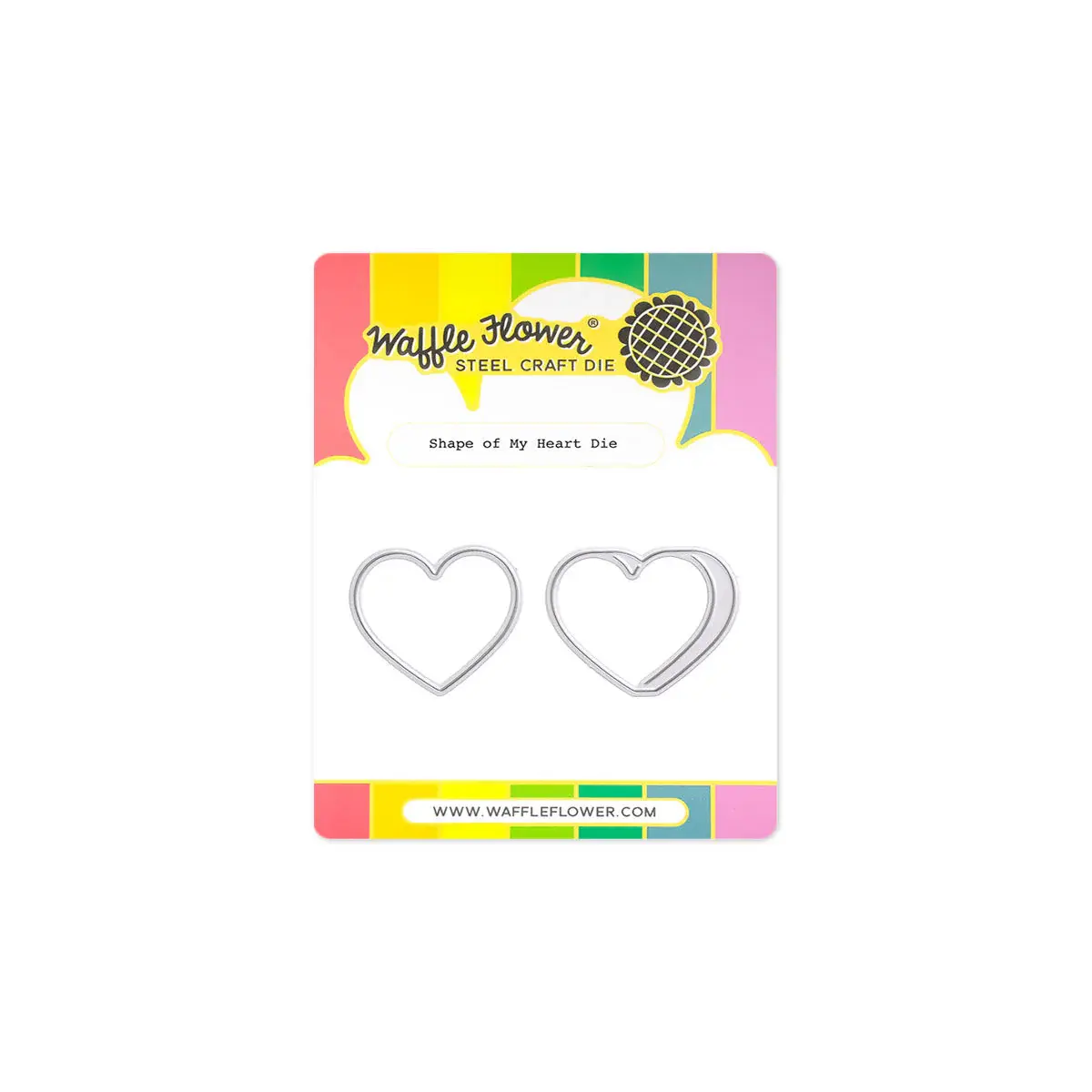 WAFFLE FLOWER WAFFLE FLOWER SHAPE OF MY HEART DIE SET