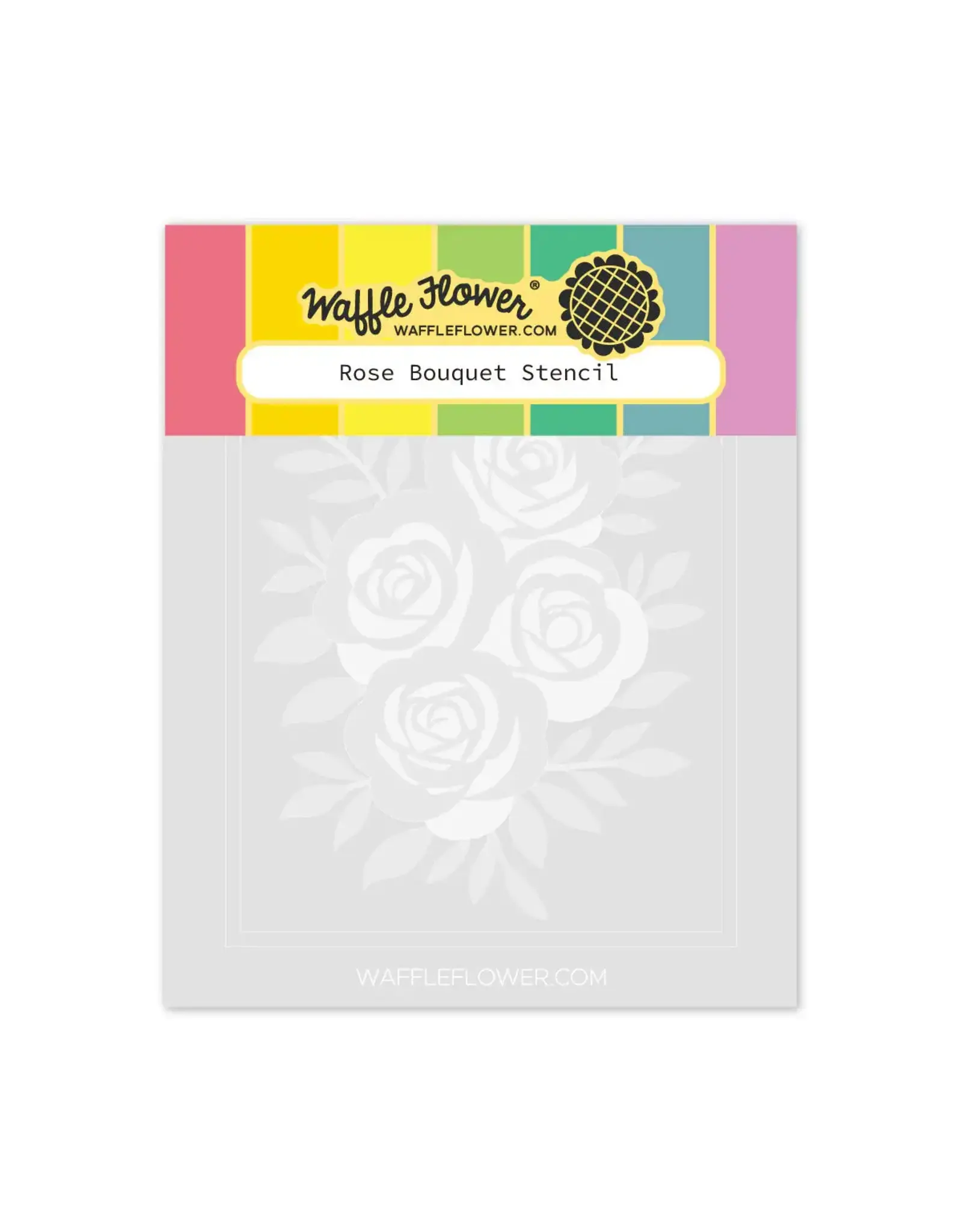 WAFFLE FLOWER WAFFLE FLOWER ROSE BOUQUET STENCIL SET