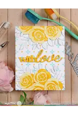 WAFFLE FLOWER WAFFLE FLOWER ROSE BOUQUET STENCIL SET