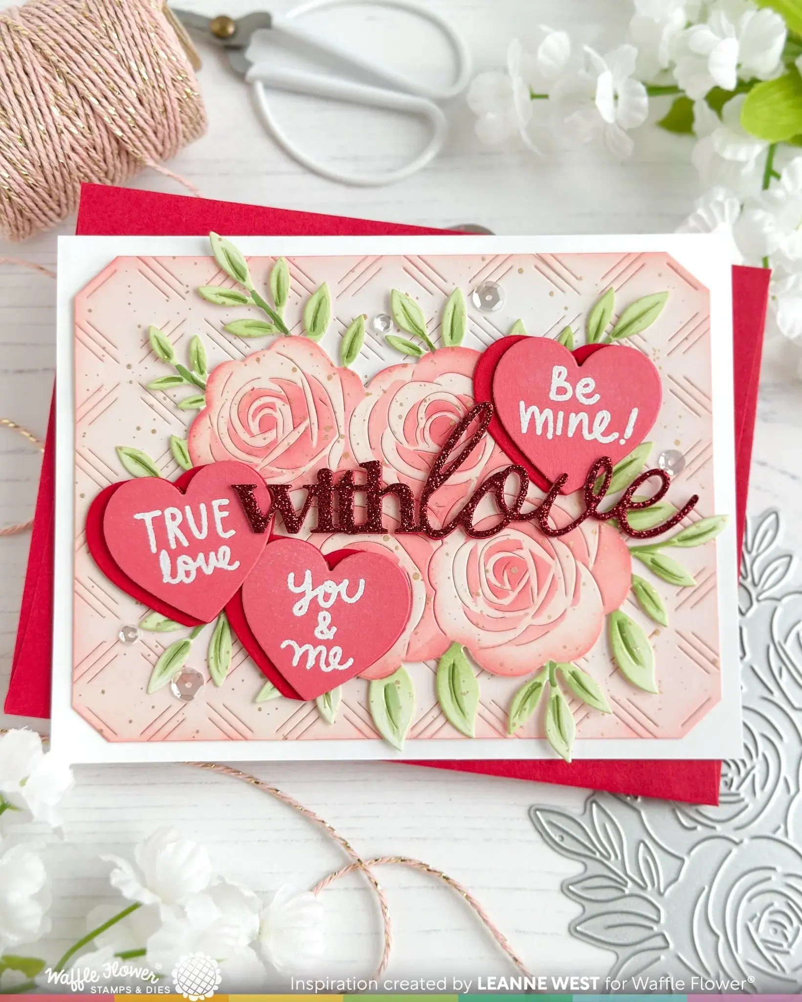 WAFFLE FLOWER WAFFLE FLOWER ROSE BOUQUET DIE