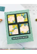 WAFFLE FLOWER WAFFLE FLOWER POSTAGE COLLAGE PEONY STENCIL SET