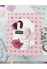 WAFFLE FLOWER WAFFLE FLOWER OVERLAPPING VERTICAL LOVE WORD DIE