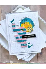 WAFFLE FLOWER WAFFLE FLOWER OVERLAPPING VERTICAL LOVE WORD DIE