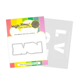 WAFFLE FLOWER WAFFLE FLOWER OVERLAPPING LOVE DIE-N-STENCIL