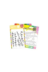 WAFFLE FLOWER WAFFLE FLOWER OVERLAPPING LOVE ADDITIONS CLEAR STAMP SET AND DIE COMBO