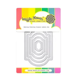 WAFFLE FLOWER WAFFLE FLOWER NESTING PIERCING CLASSIC LABELS DIE SET