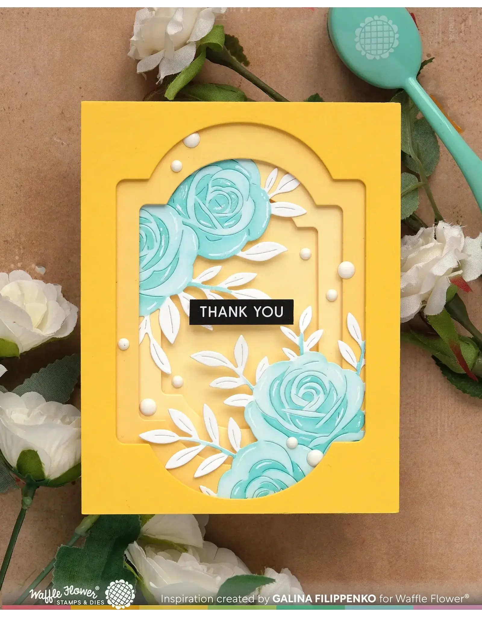 WAFFLE FLOWER WAFFLE FLOWER NESTING PIERCING CLASSIC LABELS DIE SET