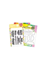 WAFFLE FLOWER WAFFLE FLOWER LOVE YOU MORE SENTIMENTS CLEAR STAMP SET AND DIE COMBO