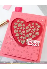 WAFFLE FLOWER WAFFLE FLOWER LOVE YOU MORE SENTIMENTS CLEAR STAMP SET AND DIE COMBO