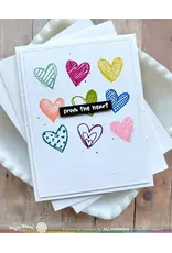 WAFFLE FLOWER WAFFLE FLOWER INSIDE ACCENTS - HEARTS CLEAR STAMP SET