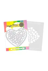 WAFFLE FLOWER WAFFLE FLOWER INLAID HEARTS DIE-N-STENCIL