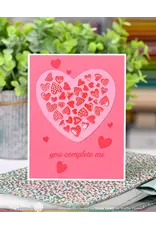 WAFFLE FLOWER WAFFLE FLOWER INLAID HEARTS DIE-N-STENCIL