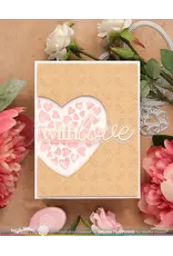 WAFFLE FLOWER WAFFLE FLOWER INLAID HEARTS DETAIL CLEAR STAMP SET