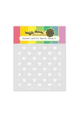 WAFFLE FLOWER WAFFLE FLOWER DASHED LATTICE HEARTS STENCIL SET