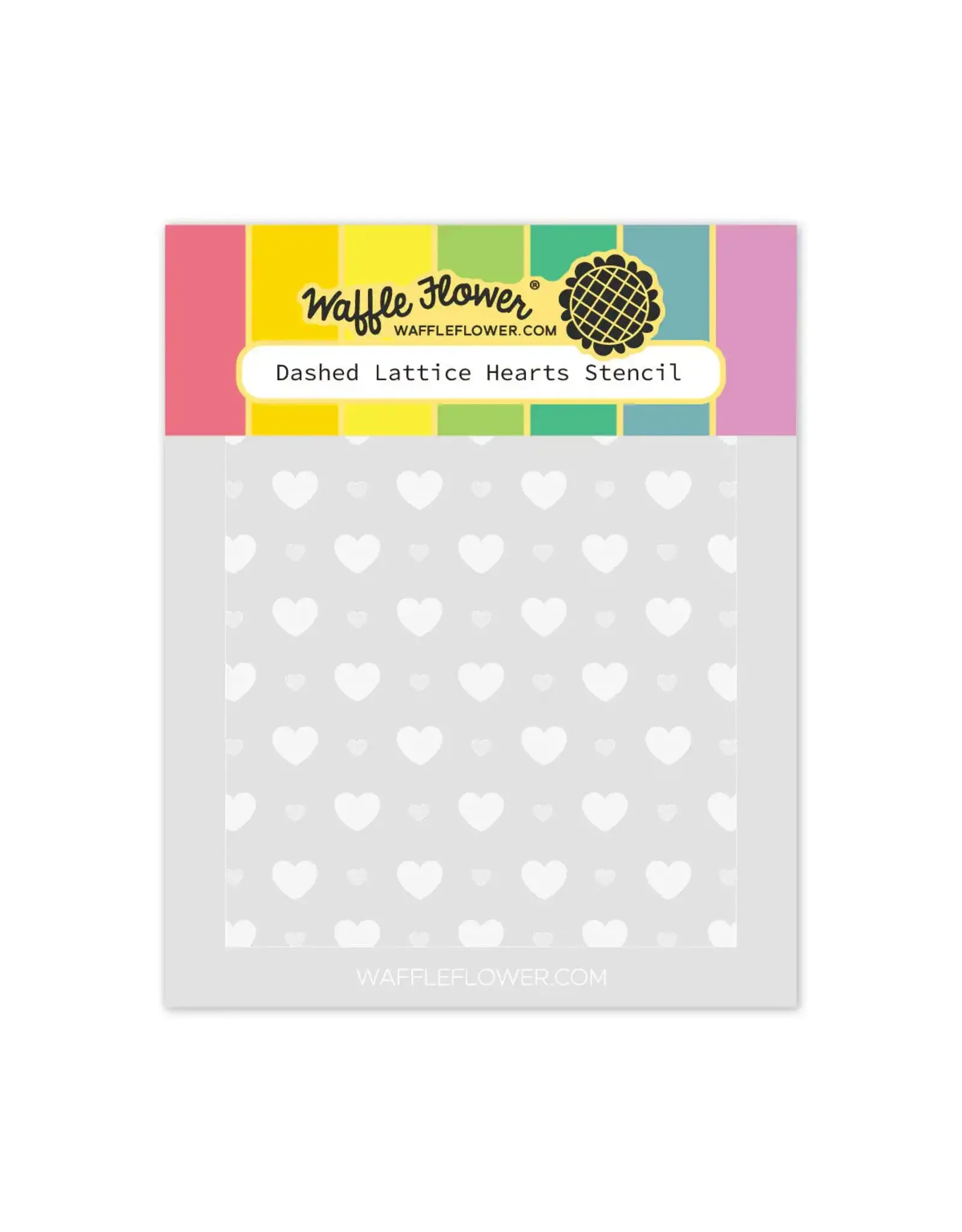 WAFFLE FLOWER WAFFLE FLOWER DASHED LATTICE HEARTS STENCIL SET