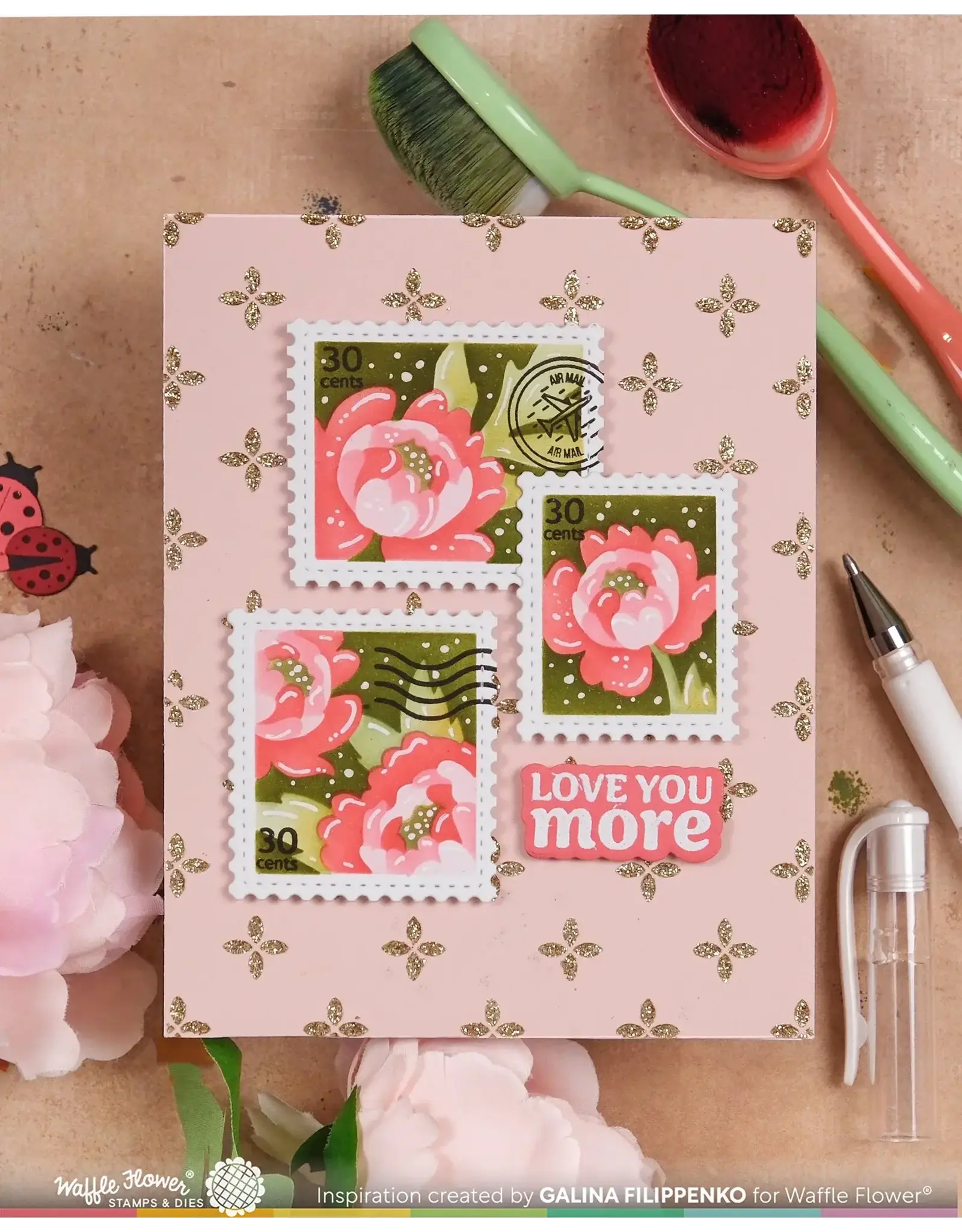 WAFFLE FLOWER WAFFLE FLOWER DASHED LATTICE DOTS STENCIL SET