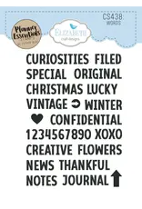 ELIZABETH CRAFT DESIGNS ELIZABETH CRAFT DESIGNS PLANNER ESSENTIALS WORDS CLEAR STAMP SET