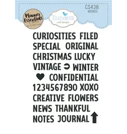 ELIZABETH CRAFT DESIGNS ELIZABETH CRAFT DESIGNS PLANNER ESSENTIALS WORDS CLEAR STAMP SET