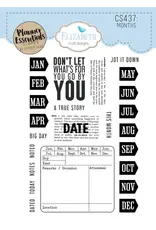 ELIZABETH CRAFT DESIGNS ELIZABETH CRAFT DESIGNS PLANNER ESSENTIALS MONTHS CLEAR STAMP SET