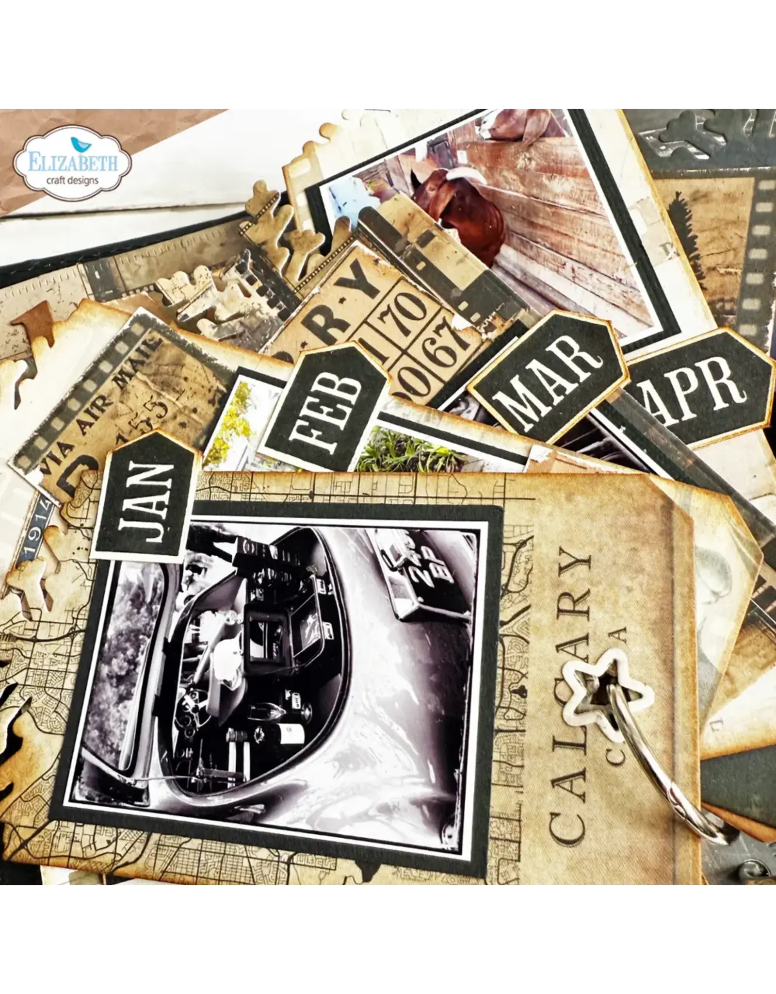 ELIZABETH CRAFT DESIGNS ELIZABETH CRAFT DESIGNS PLANNER ESSENTIALS MONTHS CLEAR STAMP SET