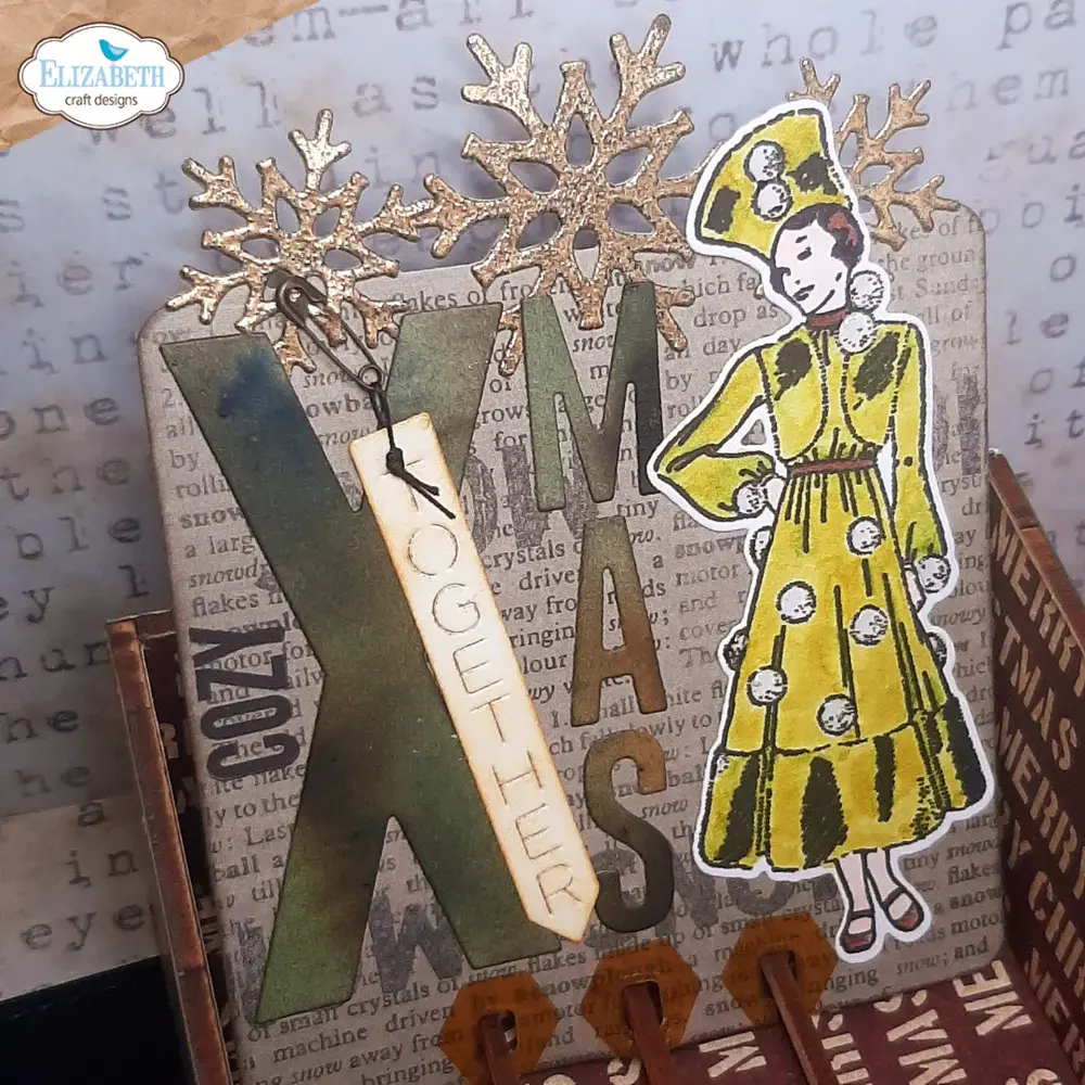 ELIZABETH CRAFT DESIGNS ELIZABETH CRAFT DESIGNS PLANNER ESSENTIALS GETTING FESTIVE CLEAR STAMP & DIE SET