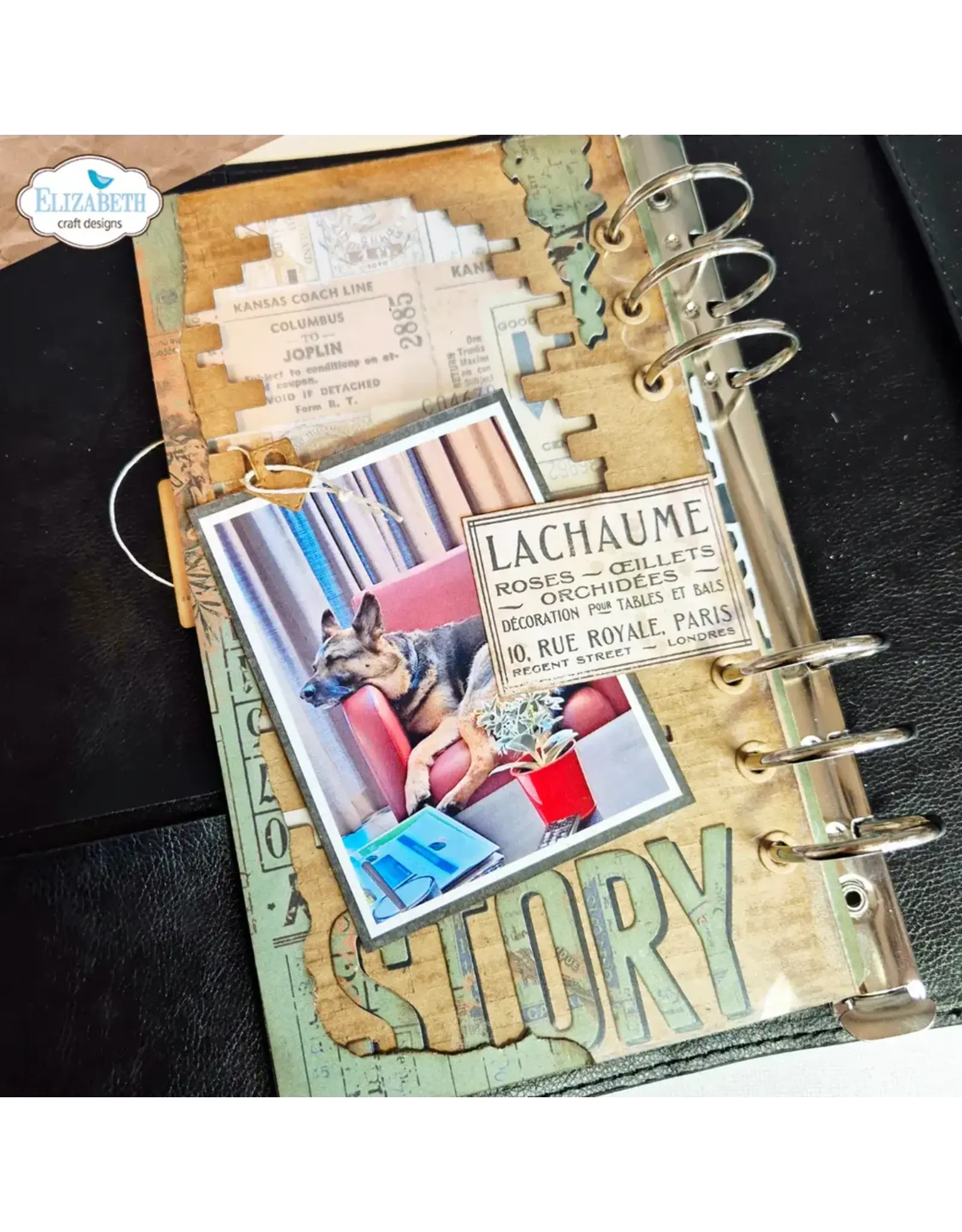 ELIZABETH CRAFT DESIGNS ELIZABETH CRAFT DESIGNS PLANNER ESSENTIALS GETTING FESTIVE CLEAR STAMP & DIE SET