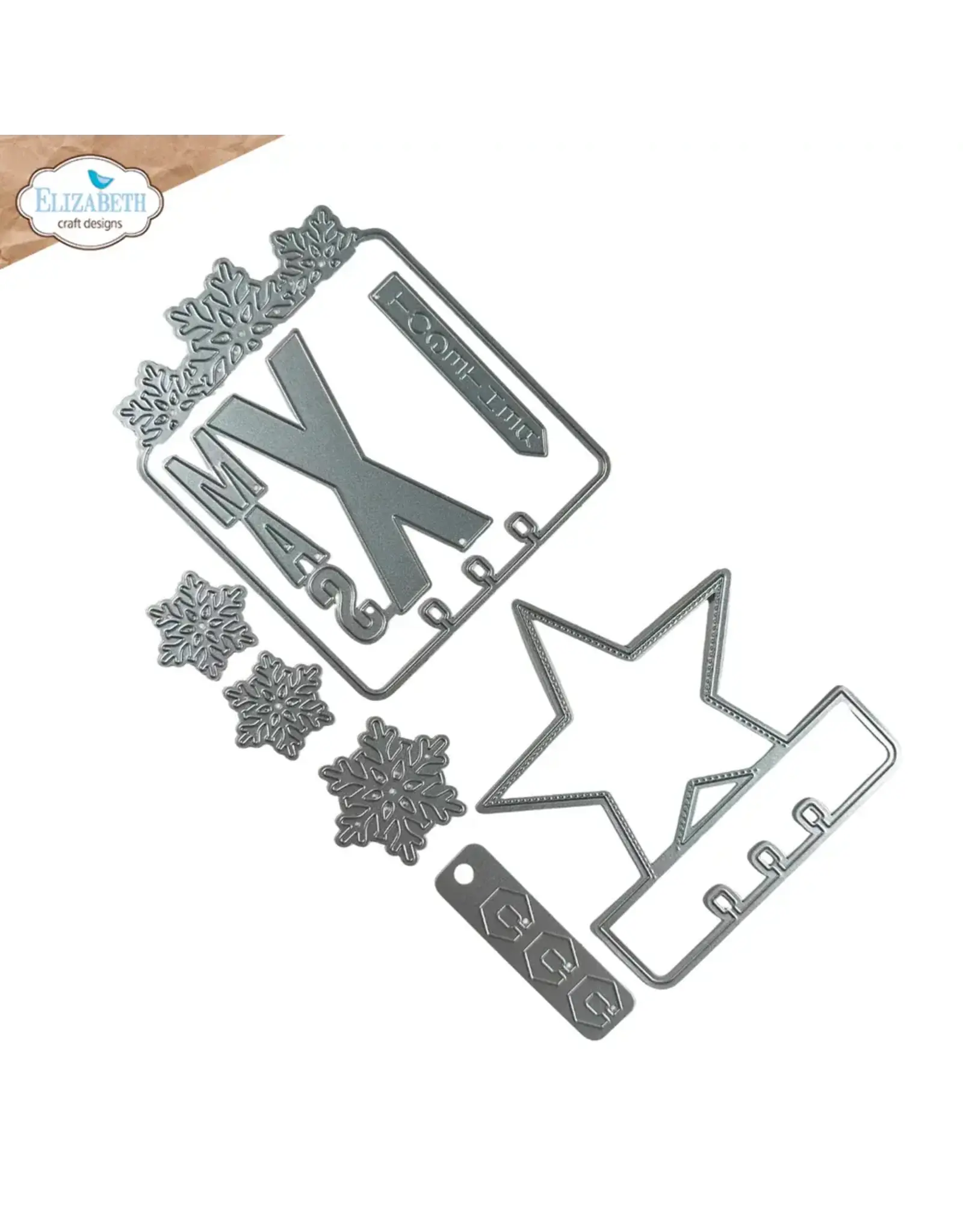 ELIZABETH CRAFT DESIGNS ELIZABETH CRAFT DESIGNS ESTHER GLAS PLANNER ESSENTIALS WINTERCARDS CARDLAB DIE SET