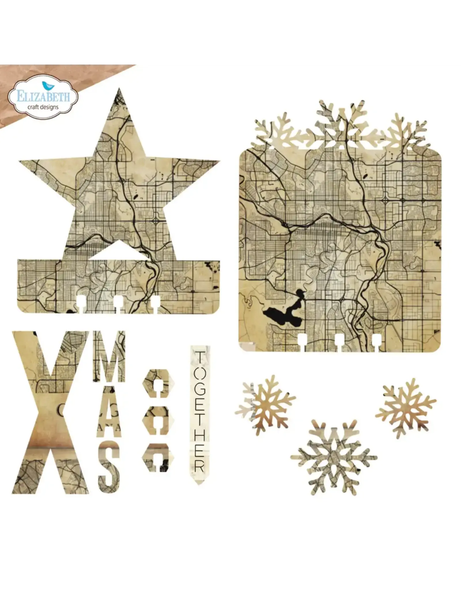 ELIZABETH CRAFT DESIGNS ELIZABETH CRAFT DESIGNS ESTHER GLAS PLANNER ESSENTIALS WINTERCARDS CARDLAB DIE SET