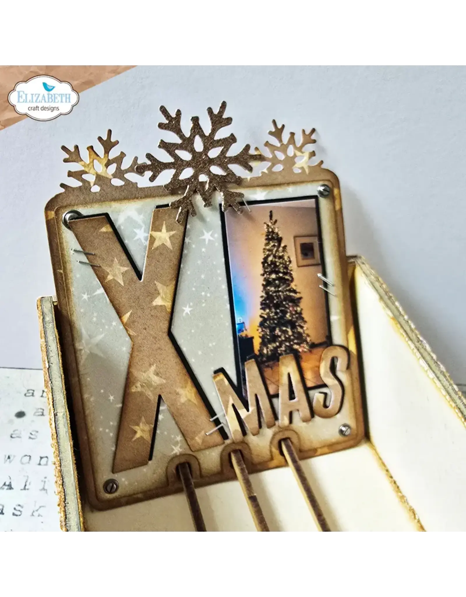 ELIZABETH CRAFT DESIGNS ELIZABETH CRAFT DESIGNS ESTHER GLAS PLANNER ESSENTIALS WINTERCARDS CARDLAB DIE SET