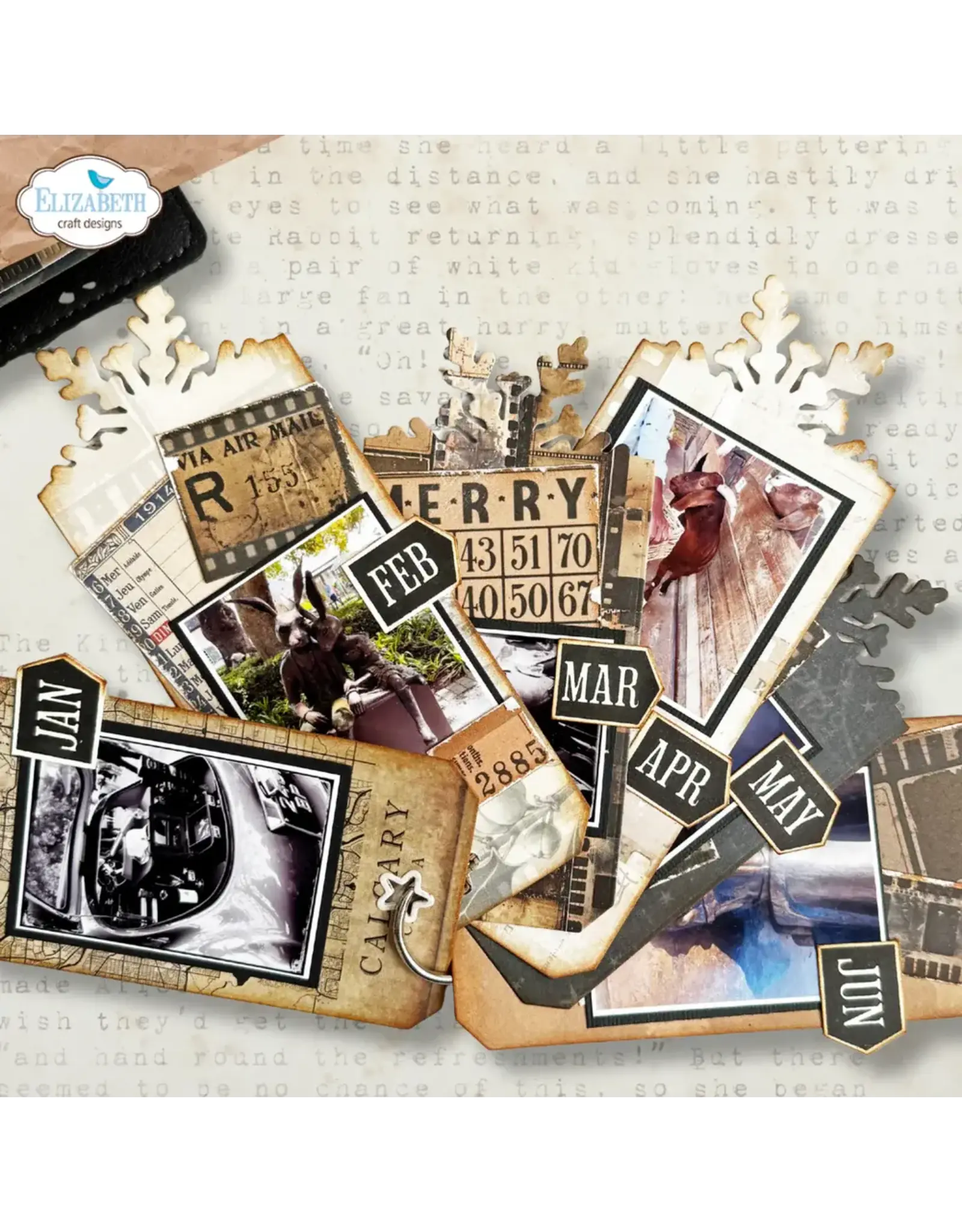 ELIZABETH CRAFT DESIGNS ELIZABETH CRAFT DESIGNS ESTHER GLAS PLANNER ESSENTIALS WINTER TAGS DIE SET