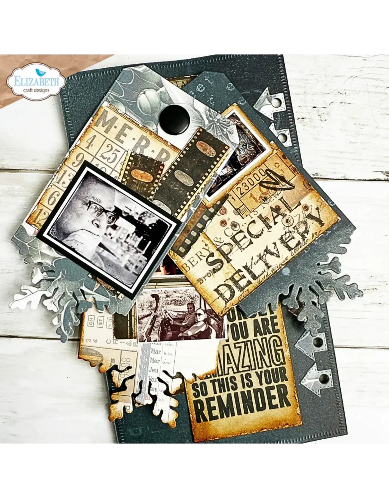 ELIZABETH CRAFT DESIGNS ELIZABETH CRAFT DESIGNS ESTHER GLAS PLANNER ESSENTIALS WINTER TAGS DIE SET