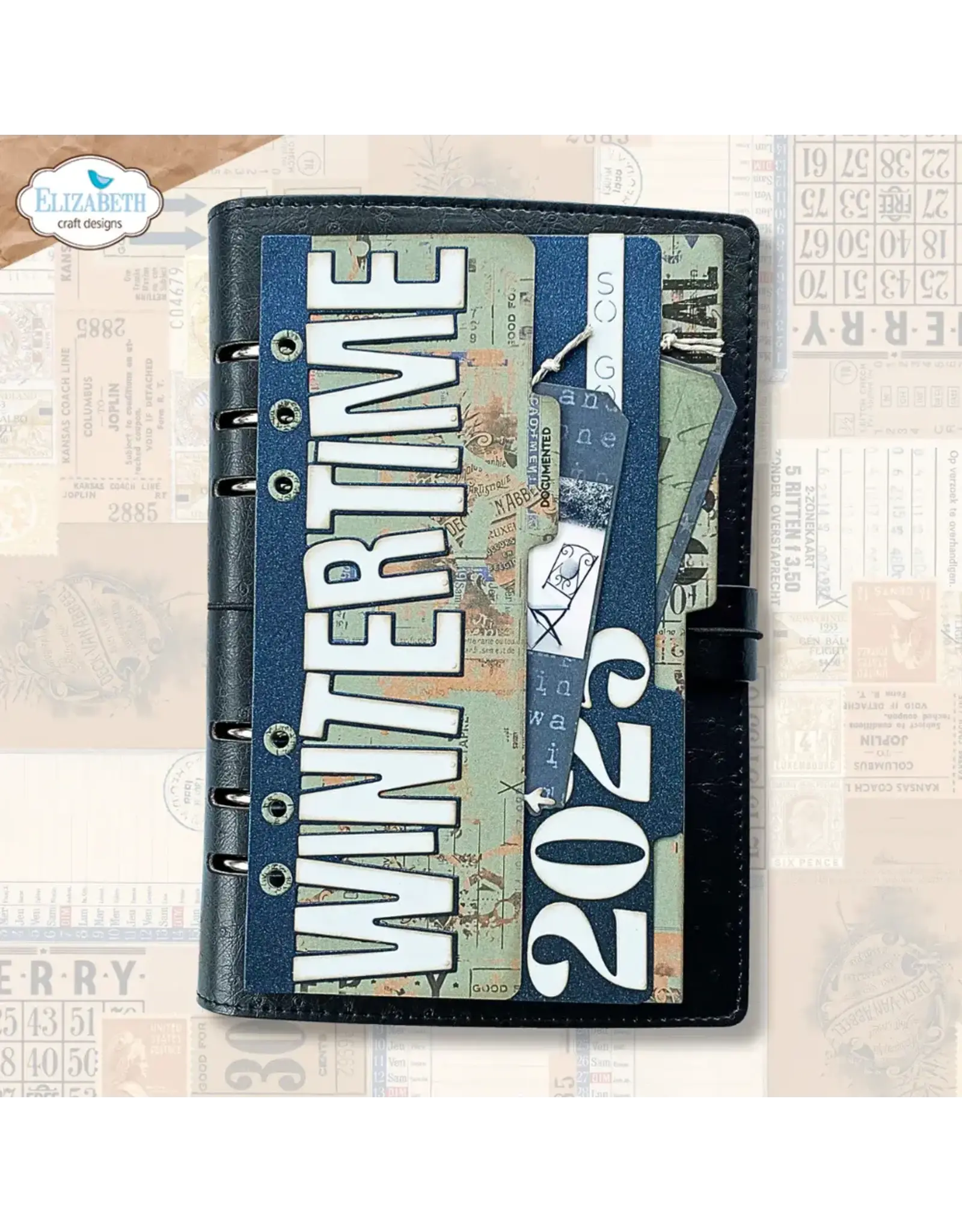 ELIZABETH CRAFT DESIGNS ELIZABETH CRAFT DESIGNS ESTHER GLAS PLANNER ESSENTIALS WINTERTIME WORDSTRIP DIE SET