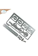 ELIZABETH CRAFT DESIGNS ELIZABETH CRAFT DESIGNS ESTHER GLAS PLANNER ESSENTIALS WINDOW OVERLAY 2 DIE SET