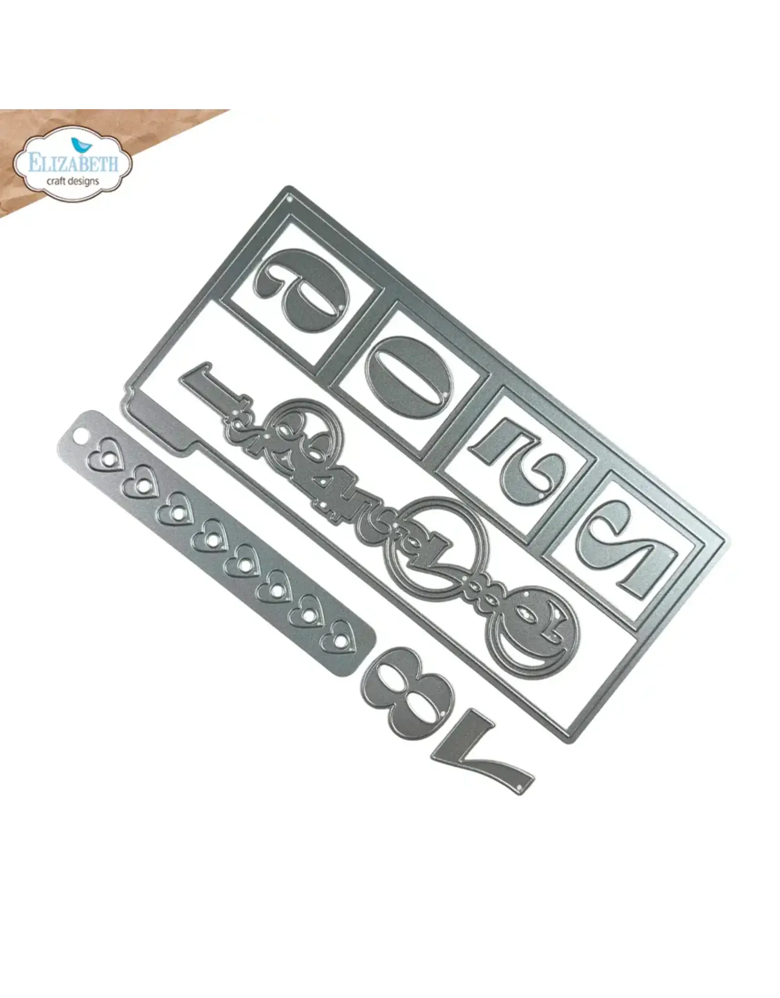 ELIZABETH CRAFT DESIGNS ELIZABETH CRAFT DESIGNS ESTHER GLAS PLANNER ESSENTIALS WINDOW OVERLAY 2 DIE SET