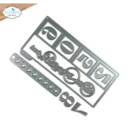 ELIZABETH CRAFT DESIGNS ELIZABETH CRAFT DESIGNS ESTHER GLAS PLANNER ESSENTIALS WINDOW OVERLAY 2 DIE SET