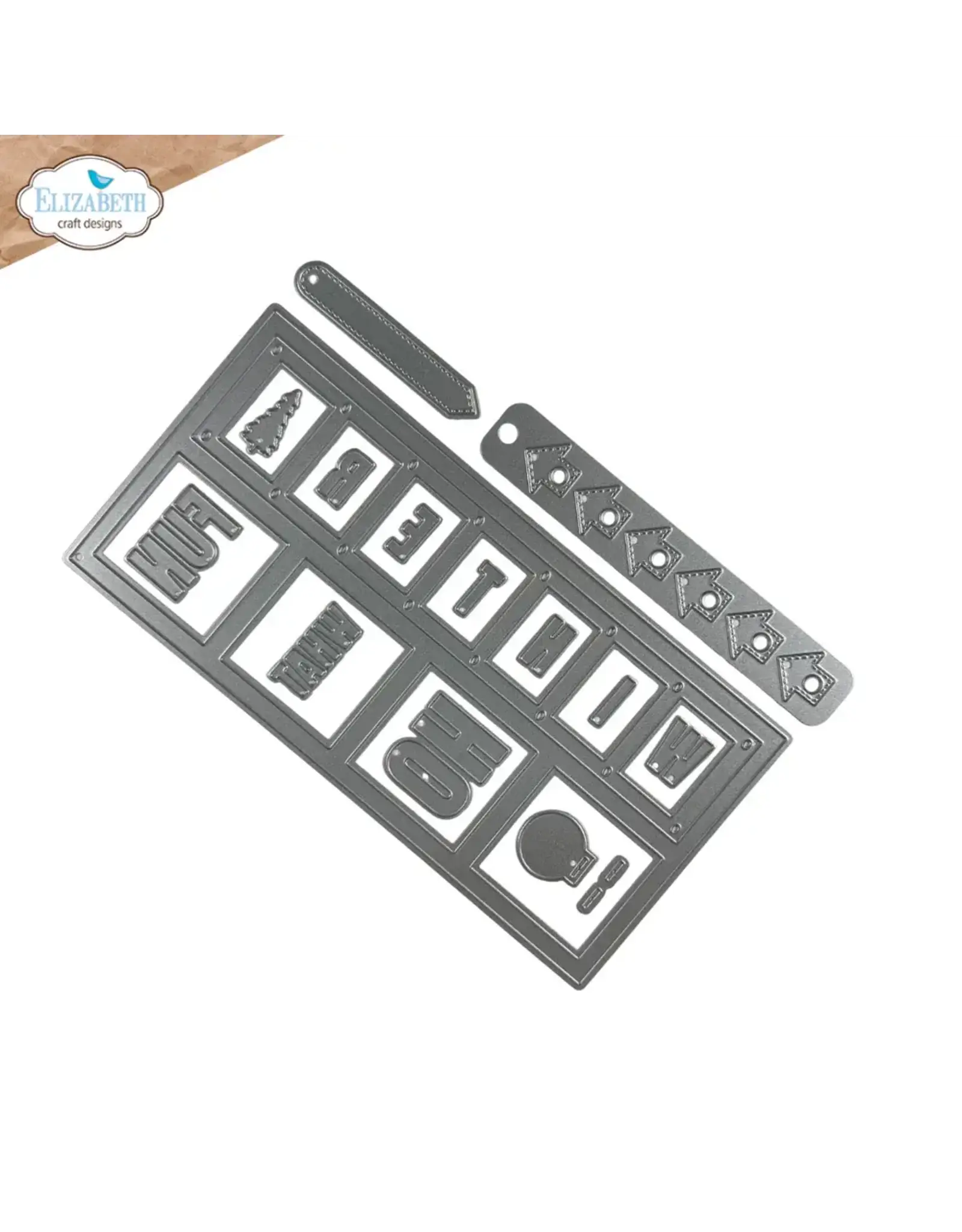 ELIZABETH CRAFT DESIGNS ELIZABETH CRAFT DESIGNS ESTHER GLAS PLANNER ESSENTIALS WINDOW OVERLAY 1 DIE SET