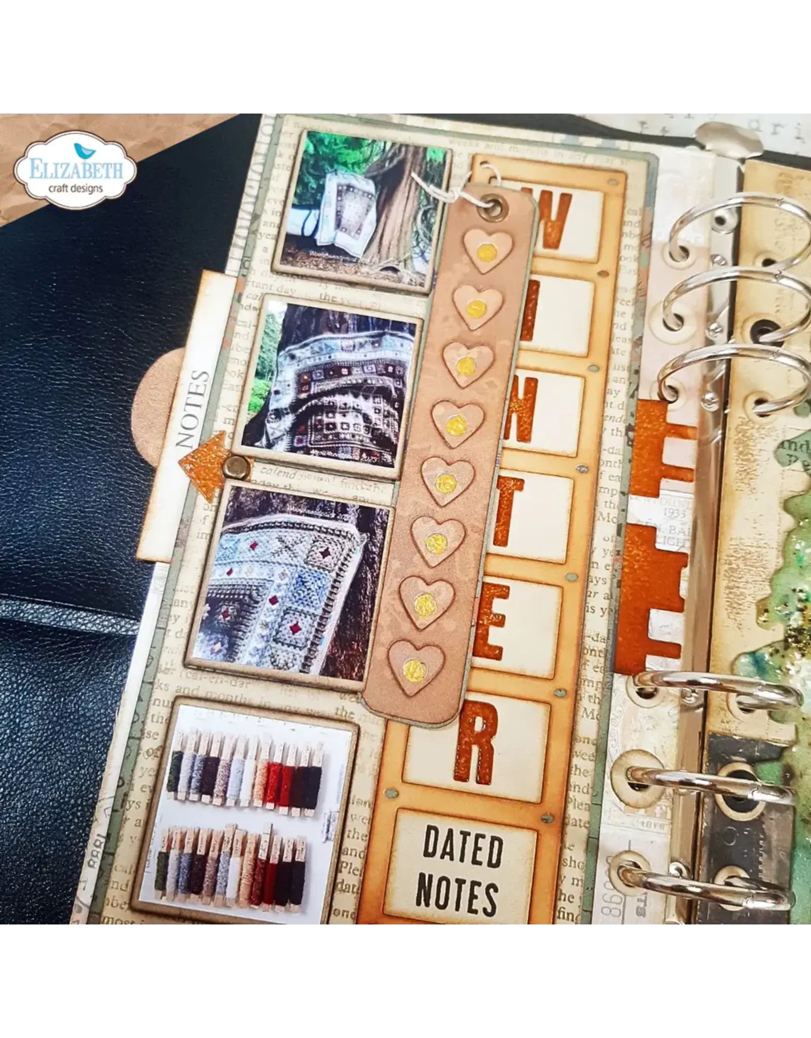 ELIZABETH CRAFT DESIGNS ELIZABETH CRAFT DESIGNS ESTHER GLAS PLANNER ESSENTIALS WINDOW OVERLAY 1 DIE SET