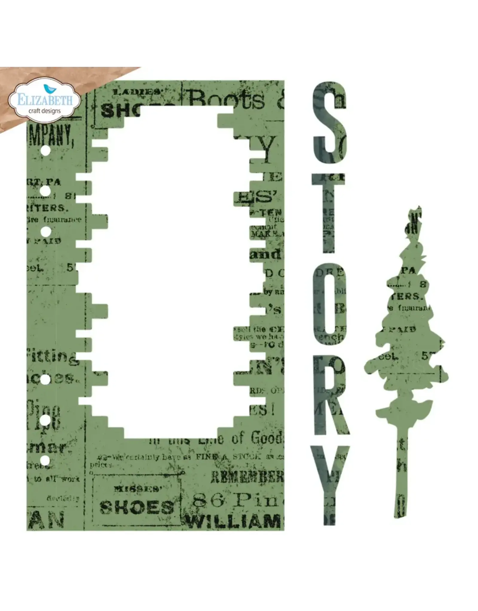 ELIZABETH CRAFT DESIGNS ELIZABETH CRAFT DESIGNS ESTHER GLAS PLANNER ESSENTIALS BRICK FRAME DIE SET