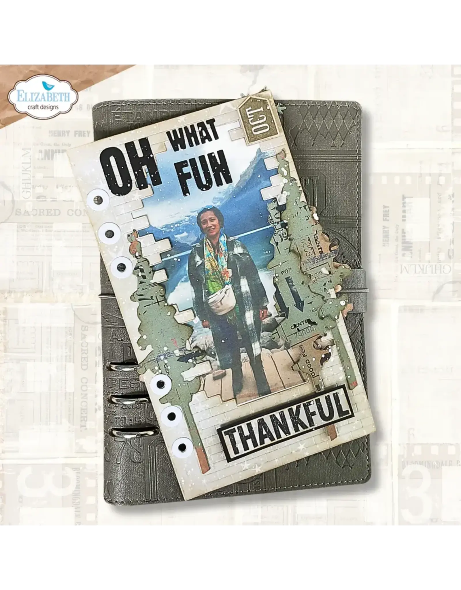 ELIZABETH CRAFT DESIGNS ELIZABETH CRAFT DESIGNS ESTHER GLAS PLANNER ESSENTIALS BRICK FRAME DIE SET