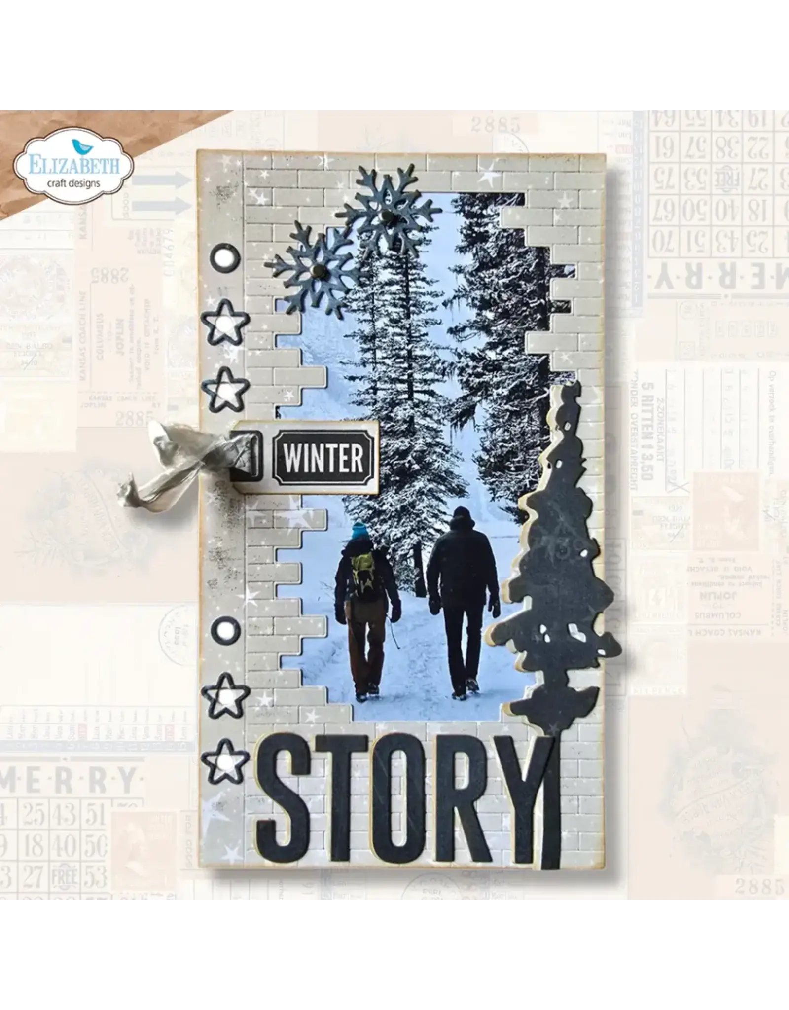 ELIZABETH CRAFT DESIGNS ELIZABETH CRAFT DESIGNS ESTHER GLAS PLANNER ESSENTIALS BRICK FRAME DIE SET