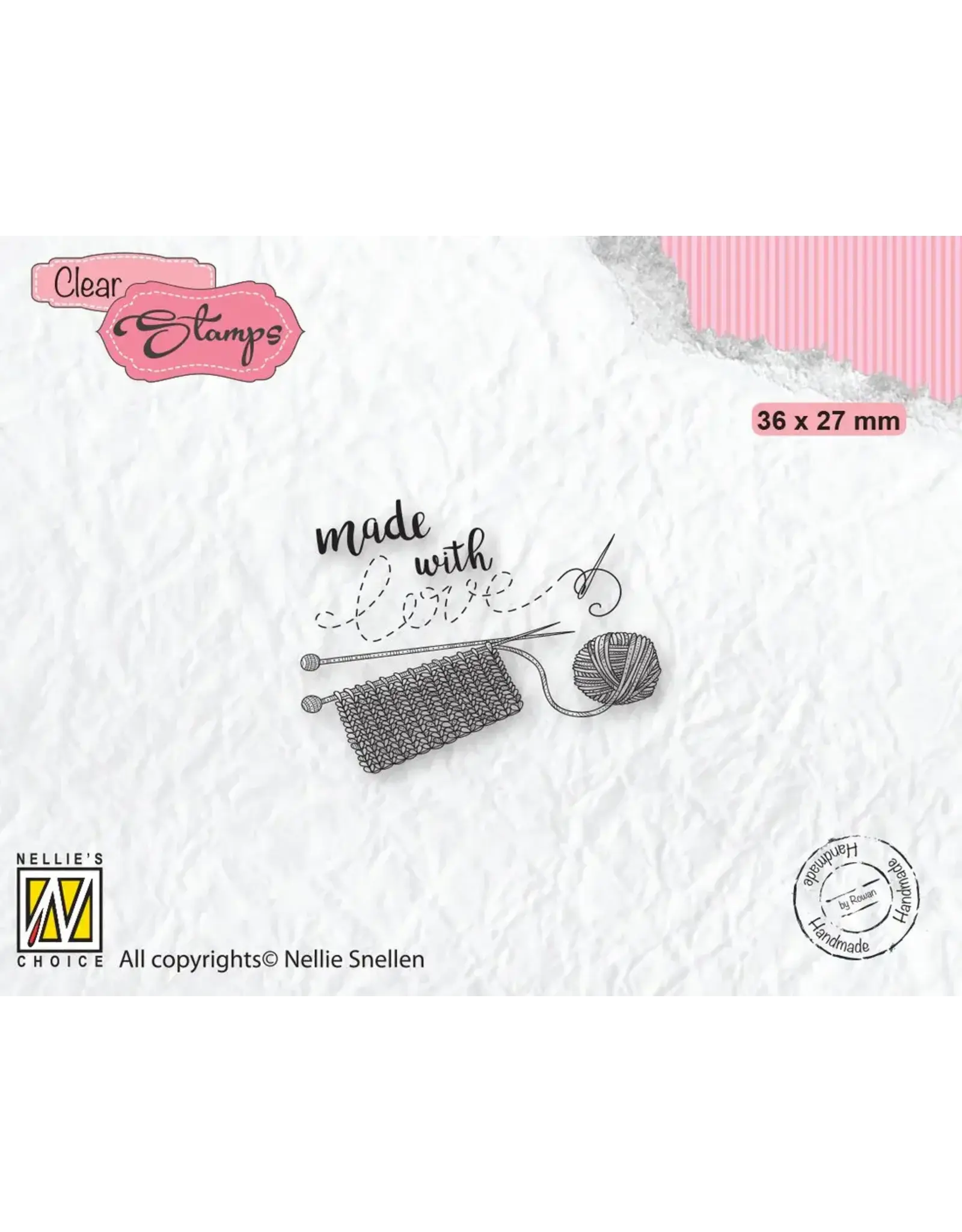NELLIE SNELLEN NELLIE SNELLEN NELLIE'S CHOICE MADE WITH LOVE 2 CLEAR STAMP