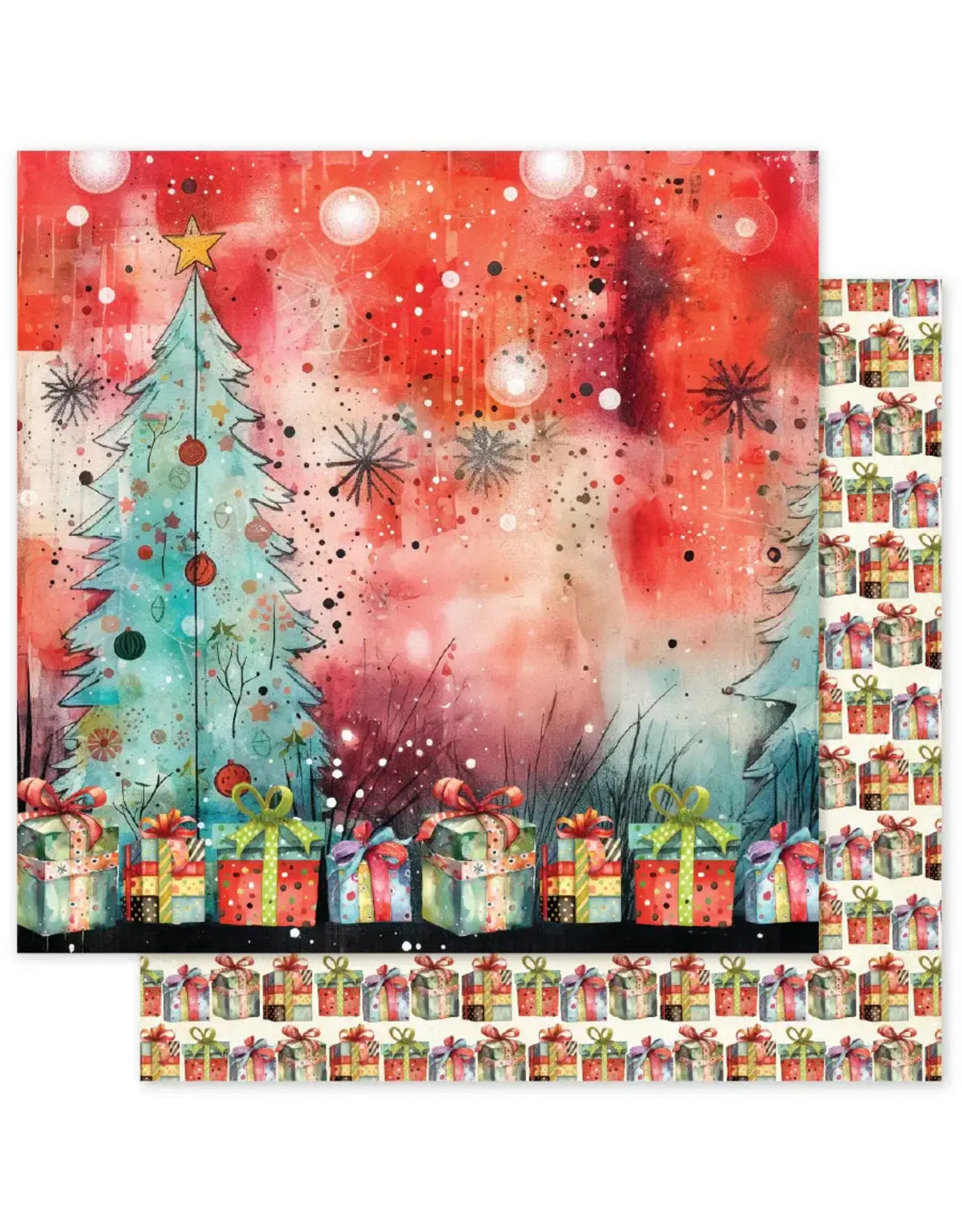 PAPER ROSE PAPER ROSE MERRY AND BRIGHT BASICS - C 12x12 CARDSTOCK